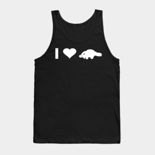 I love platypus illustration lover fan Tank Top